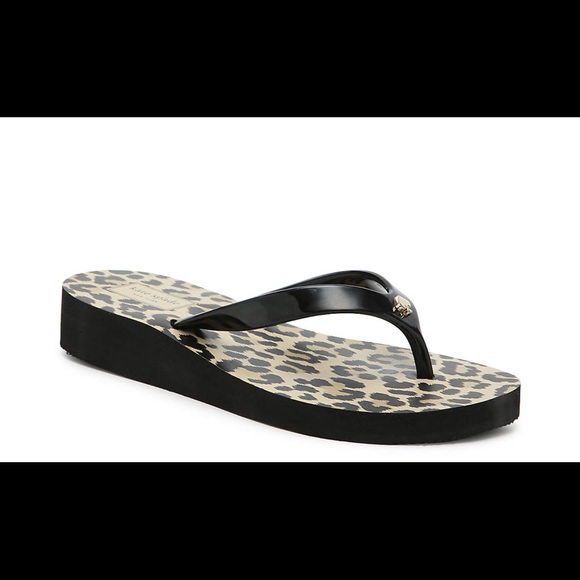 kate spade leopard flip flops
